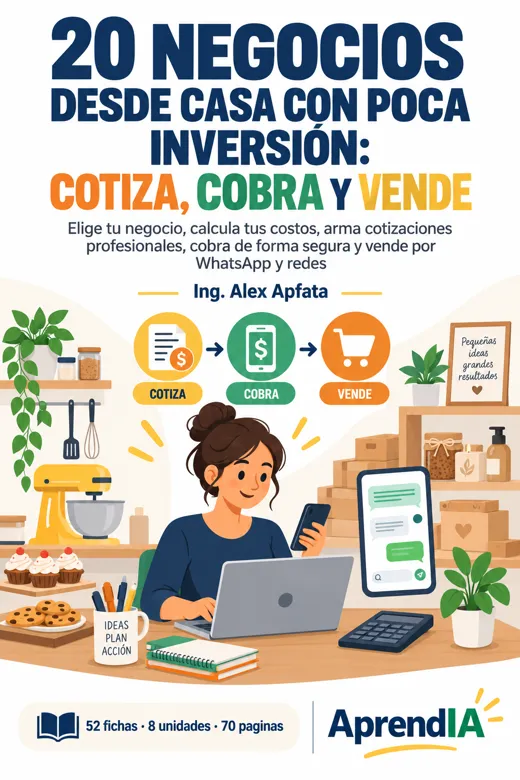 20 Negocios desde Casa con Poca Inversión: Cotiza, Cobra y Vende