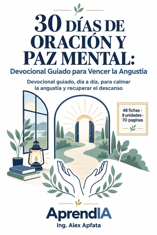 30 Días de Oración y Paz Mental: Devocional Guiado para Vencer la Angustia