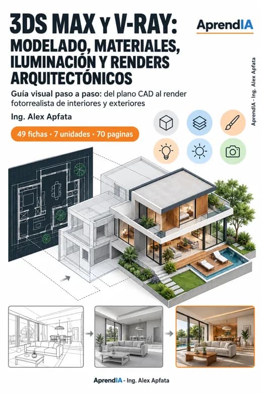 3ds Max y V-Ray: Modelado, Materiales, Iluminación y Renders Arquitectónicos