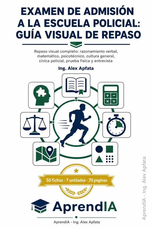 Examen de Admisión a la Escuela Policial: guía visual de repaso