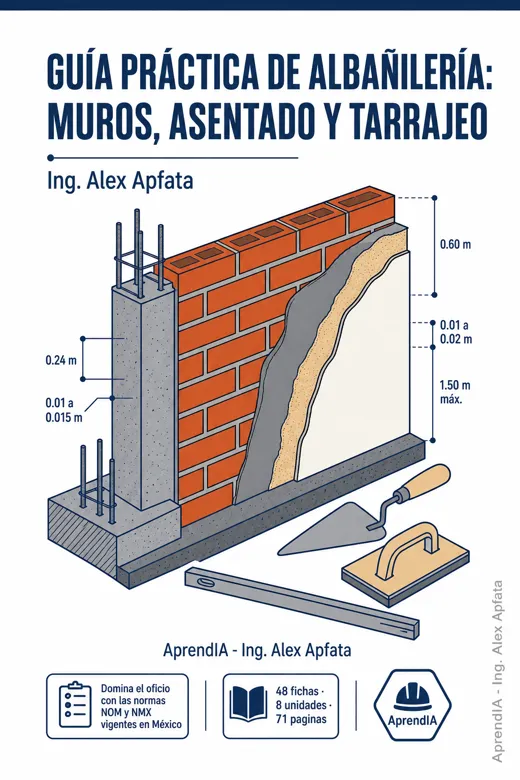Guía Práctica de Albañilería: Muros, Asentado y Aplanado
