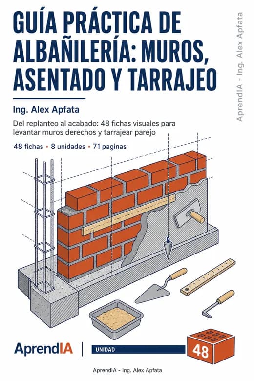 Guía Práctica de Albañilería: Muros, Asentado y Tarrajeo