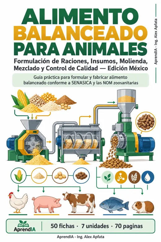 Alimento Balanceado para Animales: Formulación de Raciones, Insumos, Molienda, Mezclado y Control de Calidad — Edición México