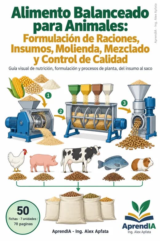 Alimento Balanceado para Animales: Formulación de Raciones, Insumos, Molienda, Mezclado y Control de Calidad