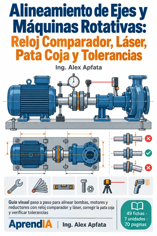 Alineamiento de Ejes y Máquinas Rotativas: Reloj Comparador, Láser, Pata Coja y Tolerancias