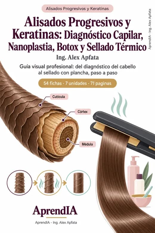 Alisados Progresivos y Keratinas: Diagnóstico Capilar, Nanoplastia, Botox y Sellado Térmico