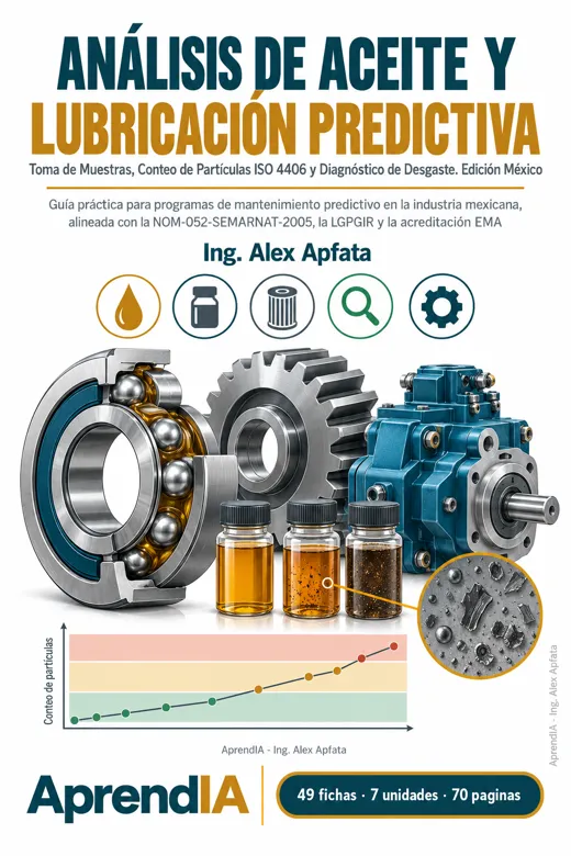 Análisis de Aceite y Lubricación Predictiva: Toma de Muestras, Conteo de Partículas ISO 4406 y Diagnóstico de Desgaste. Edición México