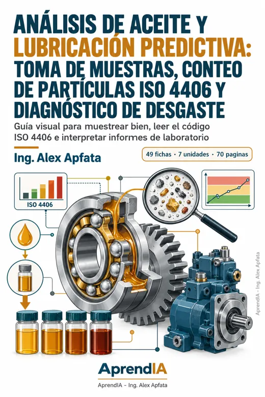 Análisis de Aceite y Lubricación Predictiva: Toma de Muestras, Conteo de Partículas ISO 4406 y Diagnóstico de Desgaste