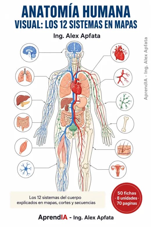 Anatomía Humana Visual: los 12 sistemas en mapas
