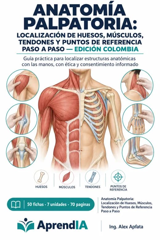Anatomía Palpatoria: Localización de Huesos, Músculos, Tendones y Puntos de Referencia Paso a Paso — Edición Colombia