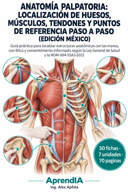 Anatomía Palpatoria: Localización de Huesos, Músculos, Tendones y Puntos de Referencia Paso a Paso (Edición México)