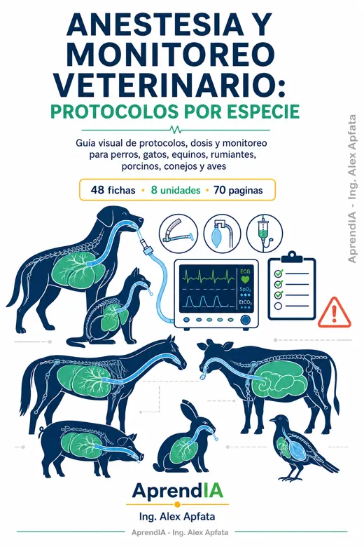 Anestesia y Monitoreo Veterinario: protocolos por especie