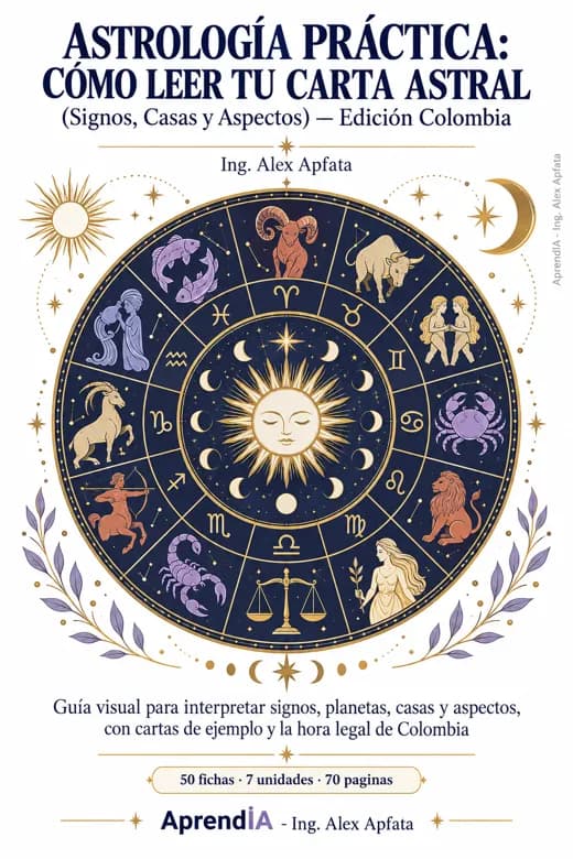 Astrología Práctica: Cómo Leer tu Carta Astral (Signos, Casas y Aspectos) — Edición Colombia