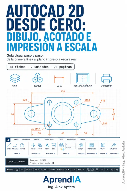 AutoCAD 2D desde Cero: dibujo, acotado e impresión a escala