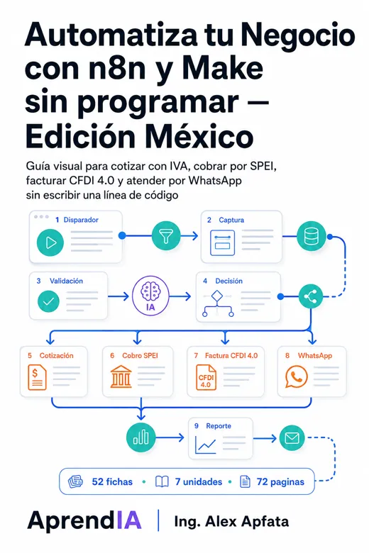Automatiza tu Negocio con n8n y Make sin programar — Edición México