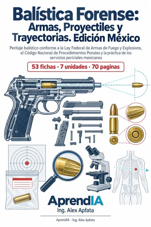 Balística Forense: Armas, Proyectiles y Trayectorias. Edición México