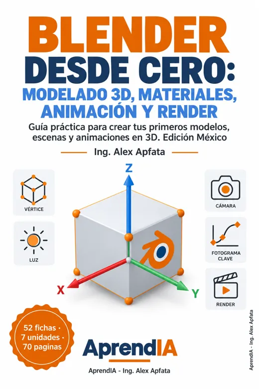 Blender desde Cero: Modelado 3D, Materiales, Animación y Render