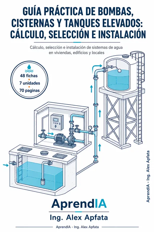 Guía Práctica de Bombas, Cisternas y Tanques Elevados: Cálculo, Selección e Instalación