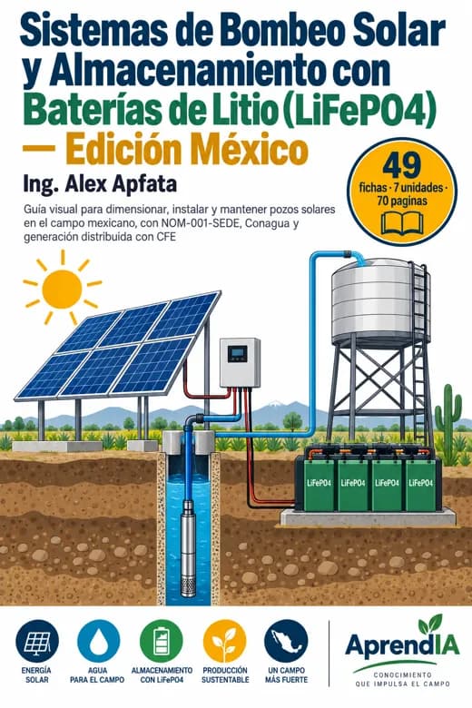 Sistemas de Bombeo Solar y Almacenamiento con Baterías de Litio (LiFePO4) — Edición México
