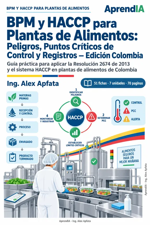 BPM y HACCP para Plantas de Alimentos: Peligros, Puntos Críticos de Control y Registros — Edición Colombia