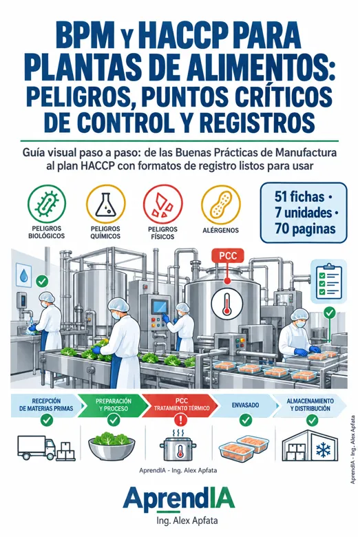 BPM y HACCP para Plantas de Alimentos: Peligros, Puntos Críticos de Control y Registros
