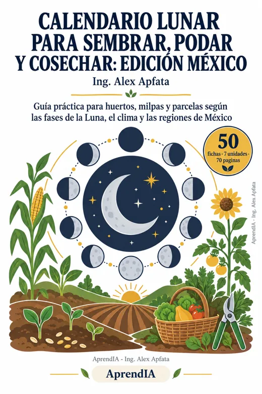 Calendario Lunar para Sembrar, Podar y Cosechar: Edición México