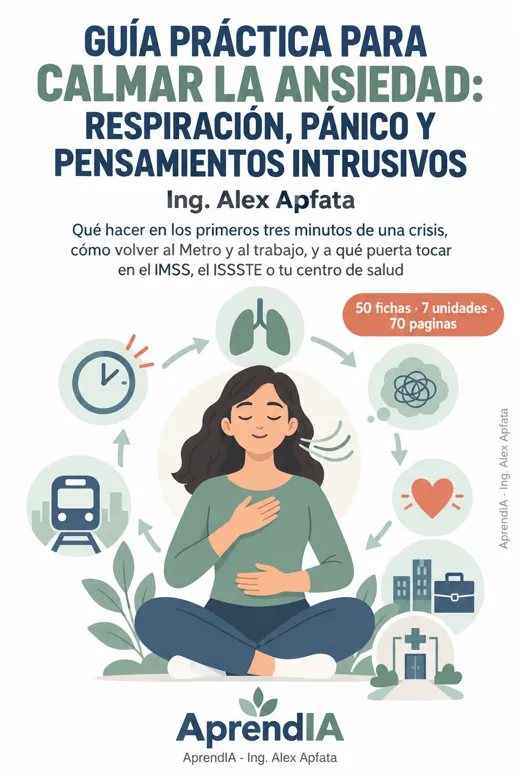 Guía Práctica para Calmar la Ansiedad: Respiración, Pánico y Pensamientos Intrusivos — Edición México