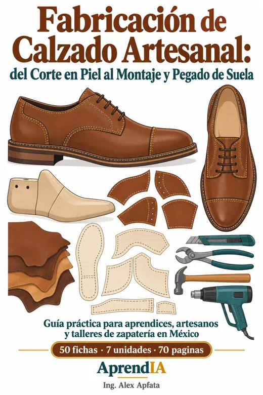 Fabricación de Calzado Artesanal: del Corte en Piel al Montaje y Pegado de Suela