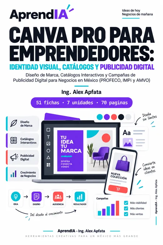 Canva Pro para Emprendedores: Identidad Visual, Catálogos y Publicidad Digital