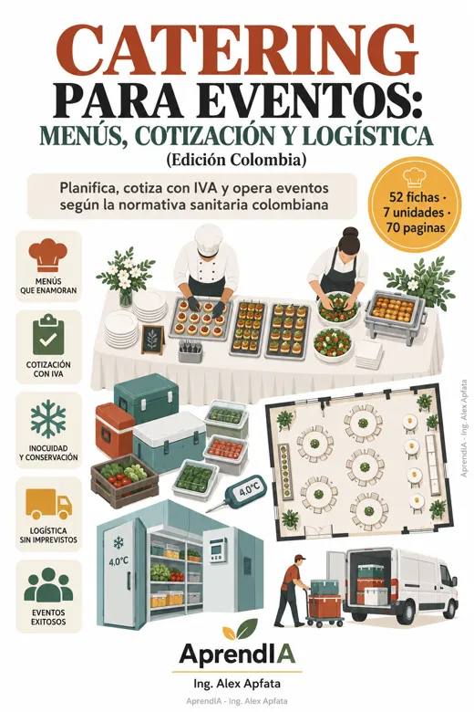 Catering para Eventos: Menús, Cotización y Logística (Edición Colombia)