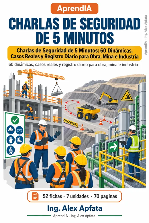 Charlas de Seguridad de 5 Minutos: 60 Dinámicas, Casos Reales y Registro Diario para Obra, Mina e Industria