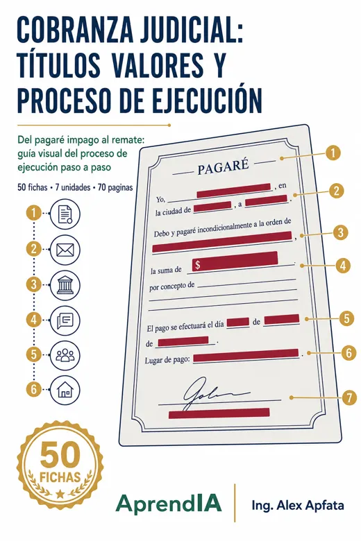 Cobranza Judicial: títulos valores y proceso de ejecución