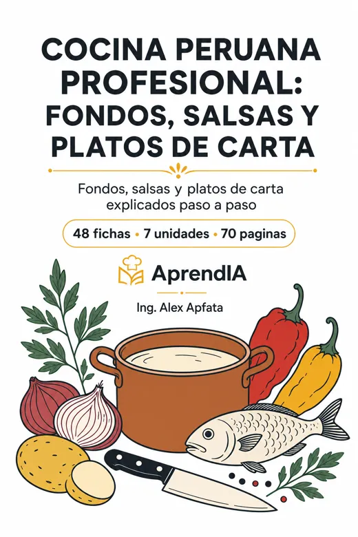 Cocina Peruana Profesional: fondos, salsas y platos de carta