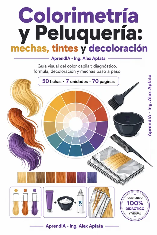 Colorimetría y Peluquería: mechas, tintes y decoloración