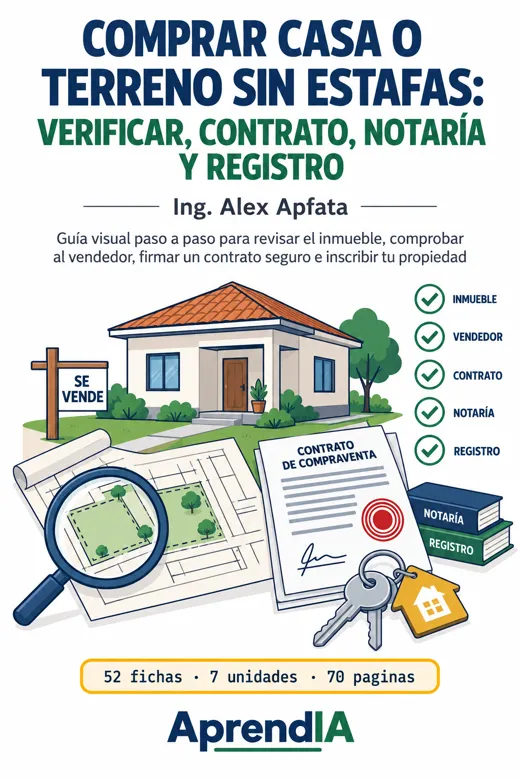 Comprar Casa o Terreno sin Estafas: Verificar, Contrato, Notaría y Registro