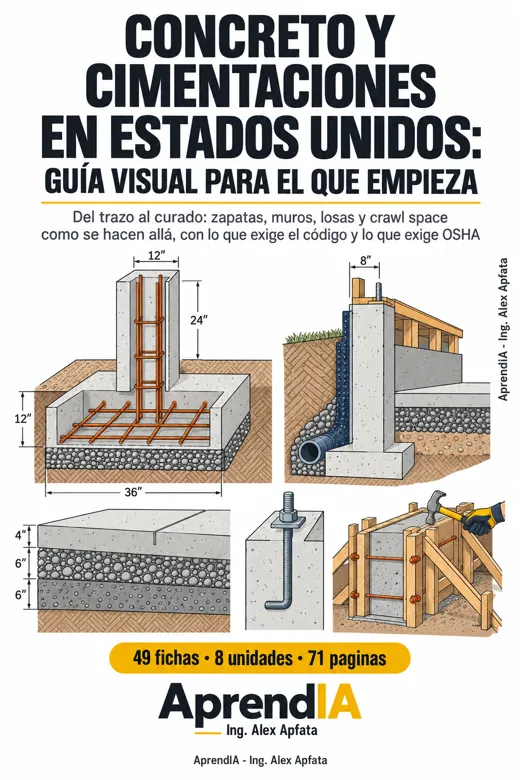 Concreto y Cimentaciones en Estados Unidos: Guía Visual para el que Empieza