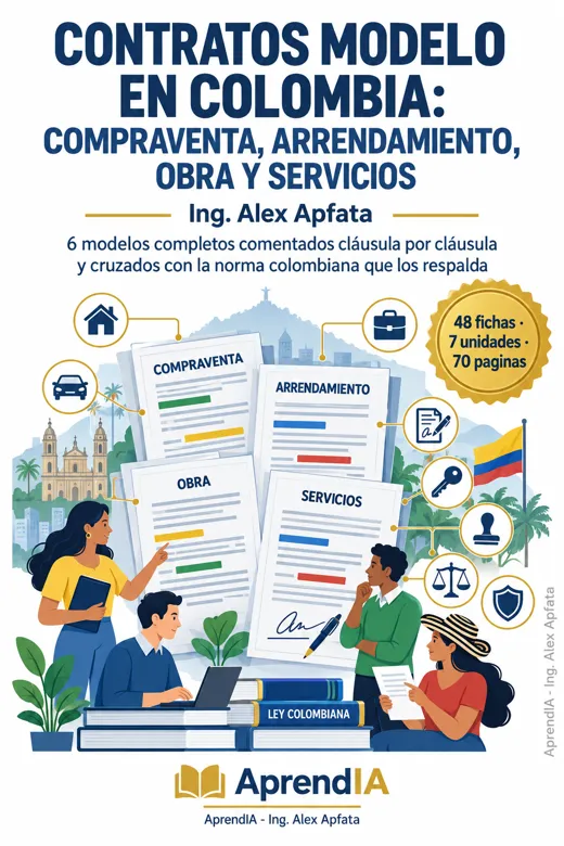 Contratos Modelo en Colombia: compraventa, arrendamiento, obra y servicios
