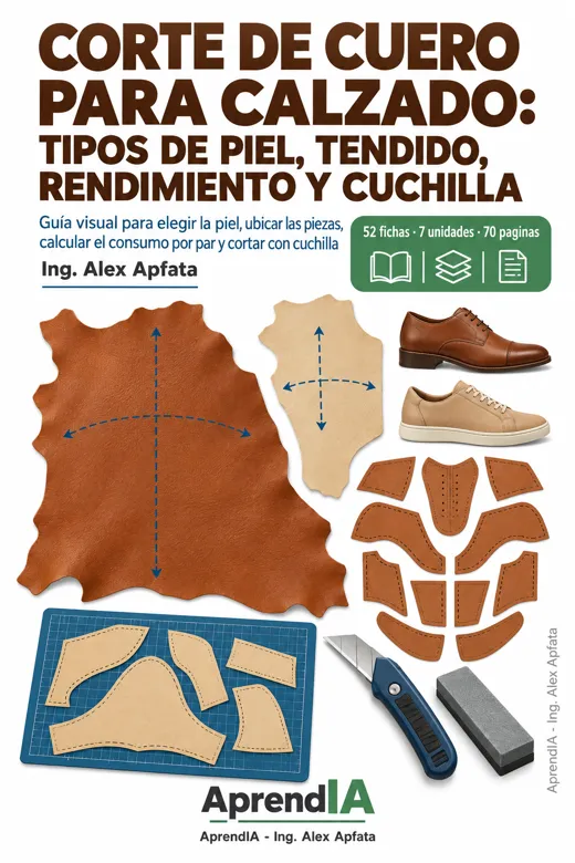 Corte de Cuero para Calzado: Tipos de Piel, Tendido, Rendimiento y Cuchilla
