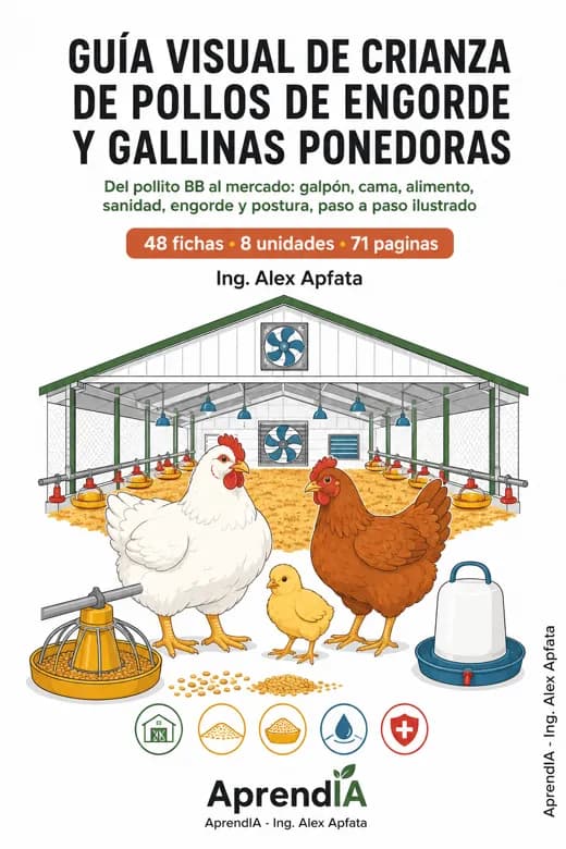 Guía Visual de Crianza de Pollos de Engorde y Gallinas Ponedoras