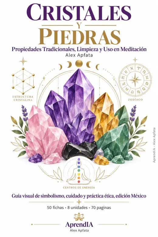 Cristales y Piedras: Propiedades Tradicionales, Limpieza y Uso en Meditación