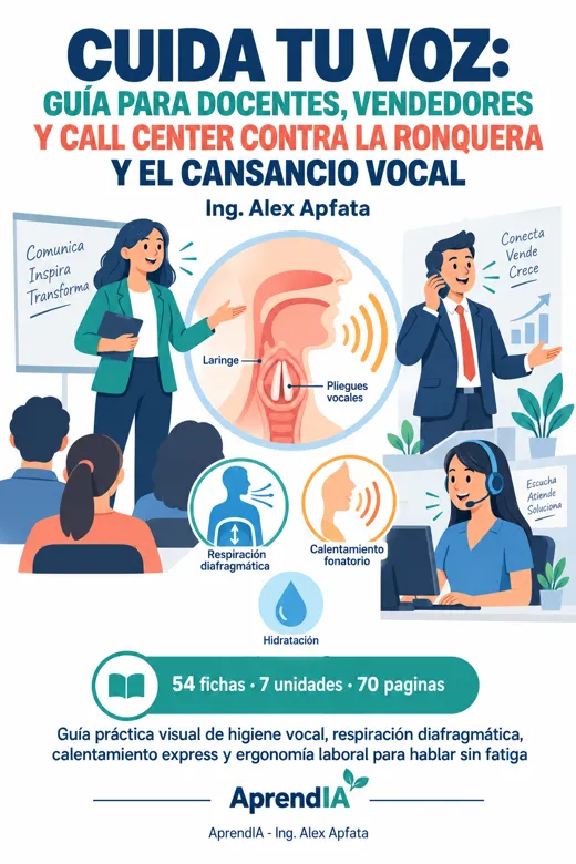 Cuida tu Voz: Guía para Docentes, Vendedores y Call Center contra la Ronquera y el Cansancio Vocal