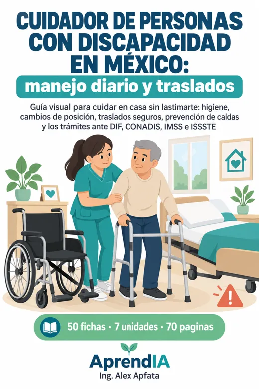 Cuidador de Personas con Discapacidad en México: manejo diario y traslados