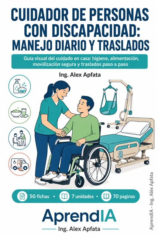 Cuidador de Personas con Discapacidad: manejo diario y traslados