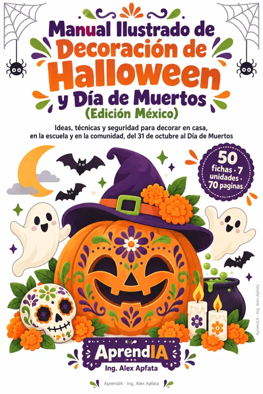 Manual Ilustrado de Decoración de Halloween y Día de Muertos (Edición México)