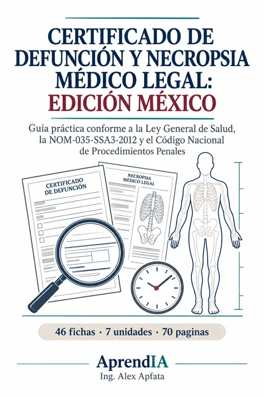 Certificado de Defunción y Necropsia Médico Legal: edición México