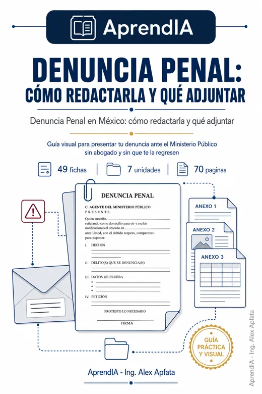 Denuncia Penal en México: cómo redactarla y qué adjuntar