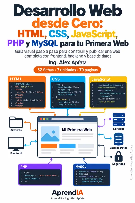 Desarrollo Web desde Cero: HTML, CSS, JavaScript, PHP y MySQL para tu Primera Web