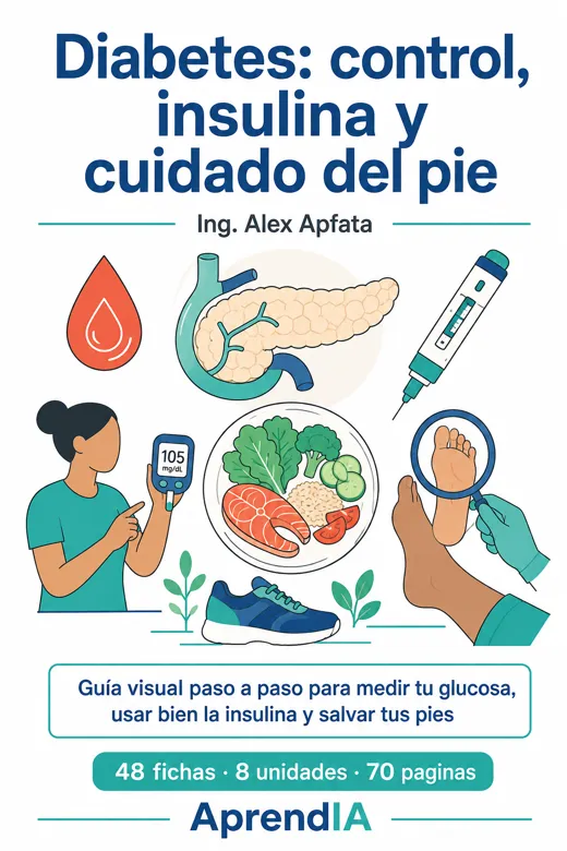 Diabetes: control, insulina y cuidado del pie