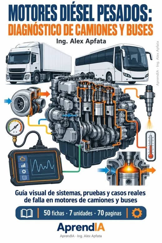 Motores Diésel Pesados: Diagnóstico de Camiones y Buses