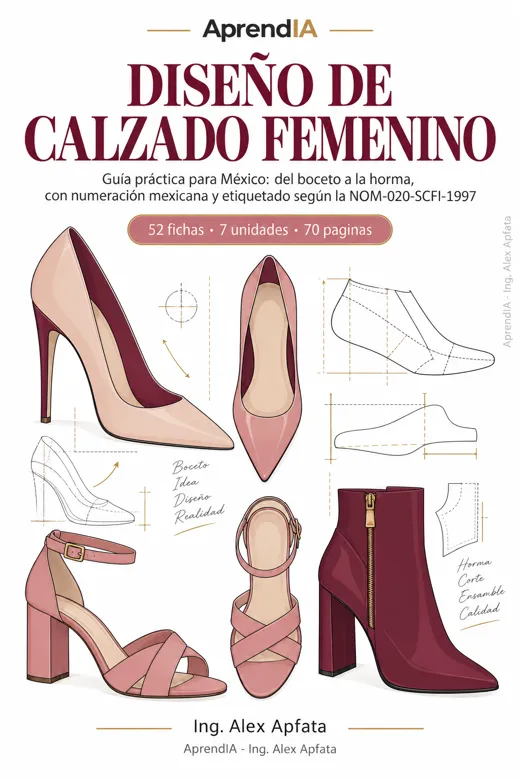 Diseño de Calzado Femenino: Tacones, Sandalias y Botines desde el Boceto a la Horma